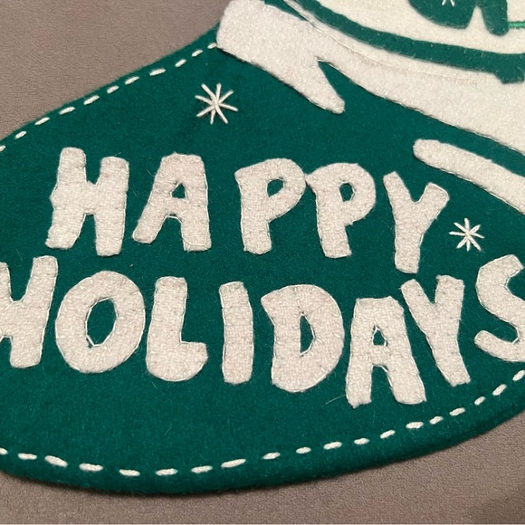 Bundle of Season of Cannon Falls Vintage Christmas Santa Snowman Felt Stockings - Picture 6 of 10